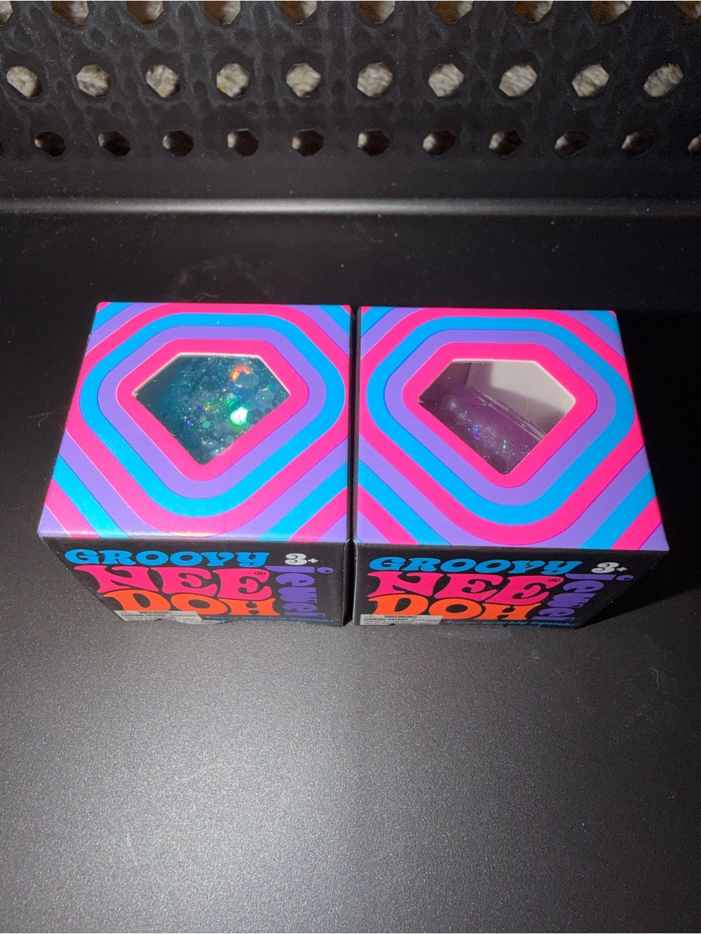 Mini Groovy Jewel Needoh Set - Blue & Purple